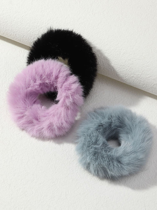 Pastel-Furr Scrunchies